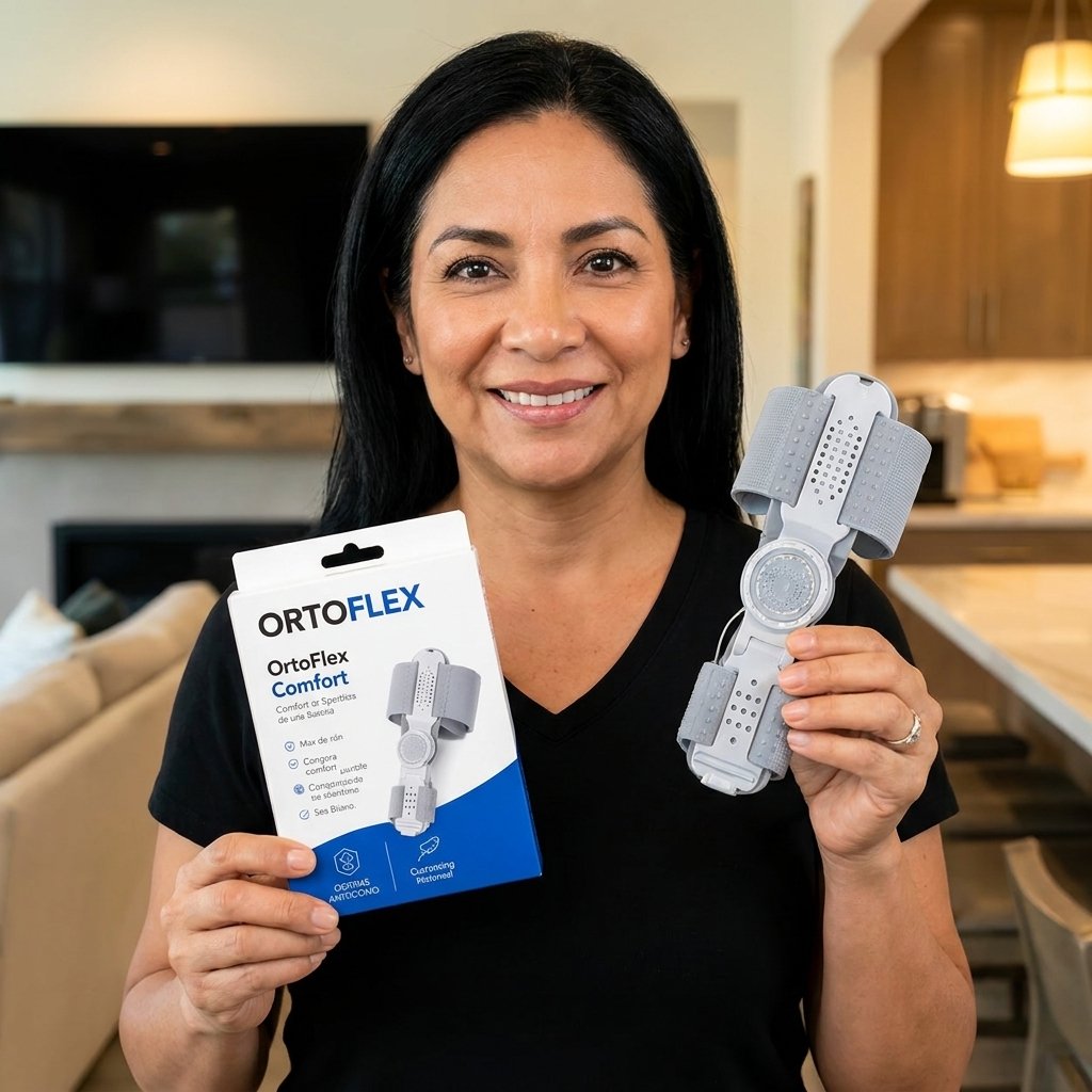 Mulher de 50 anos com Ortoflex
