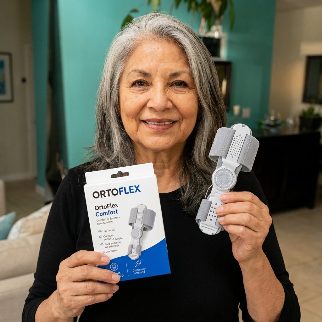 Mulher de 65 anos com Ortoflex